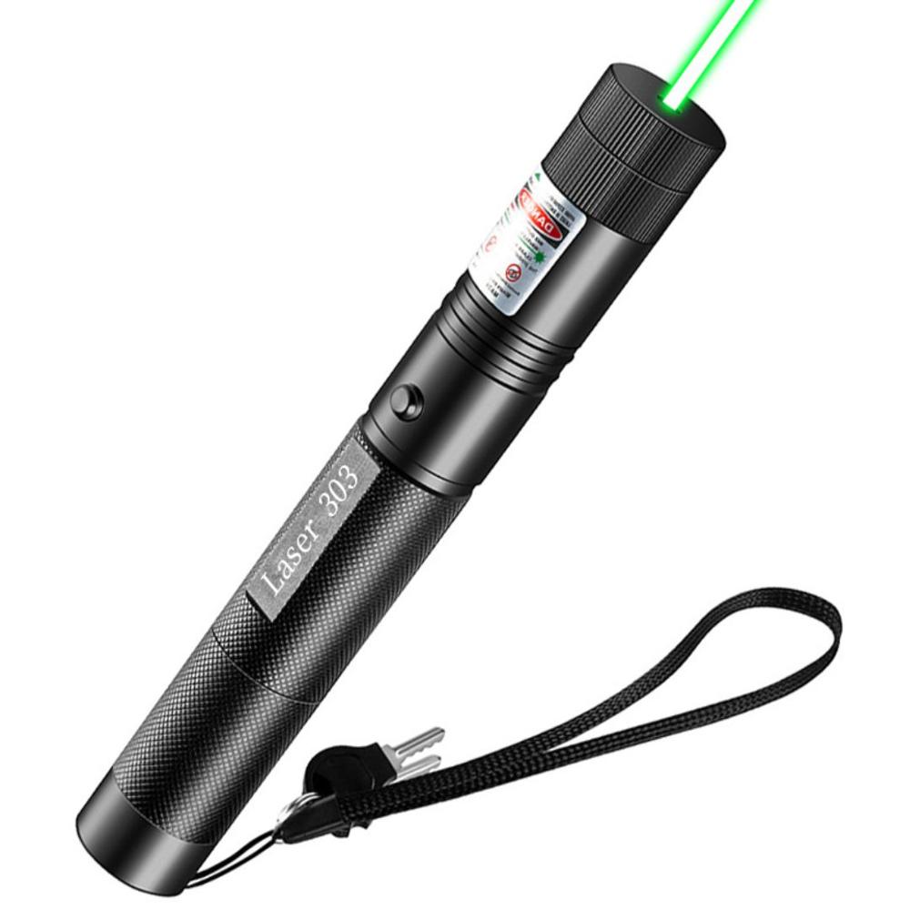 Puntero Láser Verde Profesional 3000 m con Llave de Seguridad y Batería Recargable