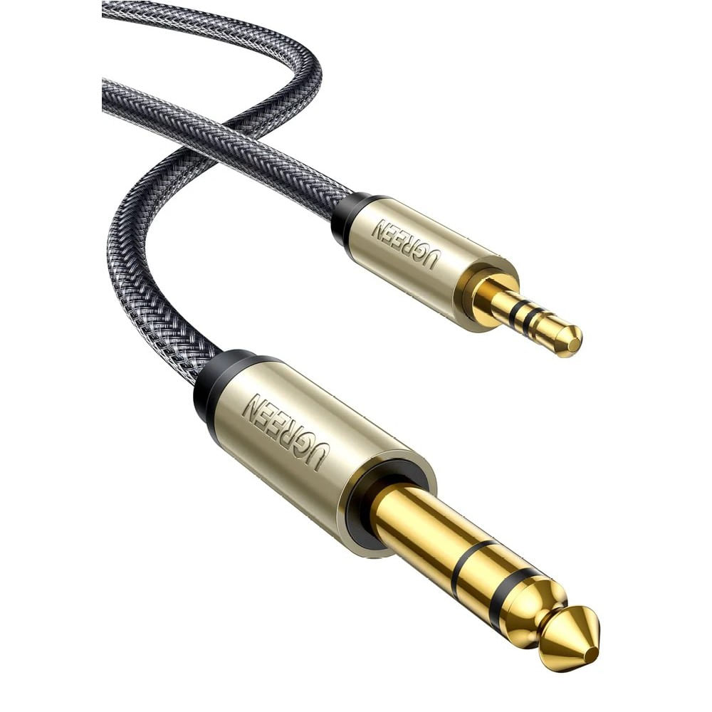 Cable de Audio TRS mini jack 3.5mm a jack 6.35mm 2m Ugreen AV127 - 10628