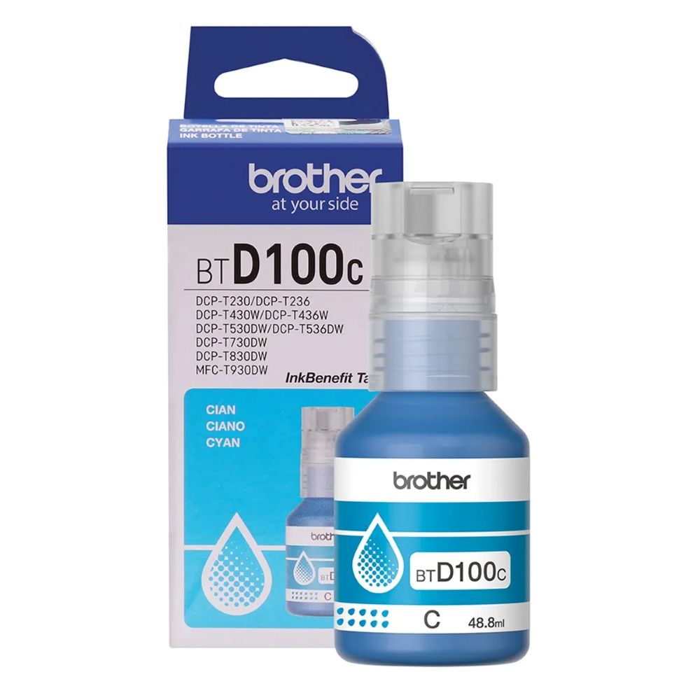 TINTA BROTHER BTD100C CYAN DCP-T230/430W/436W -
