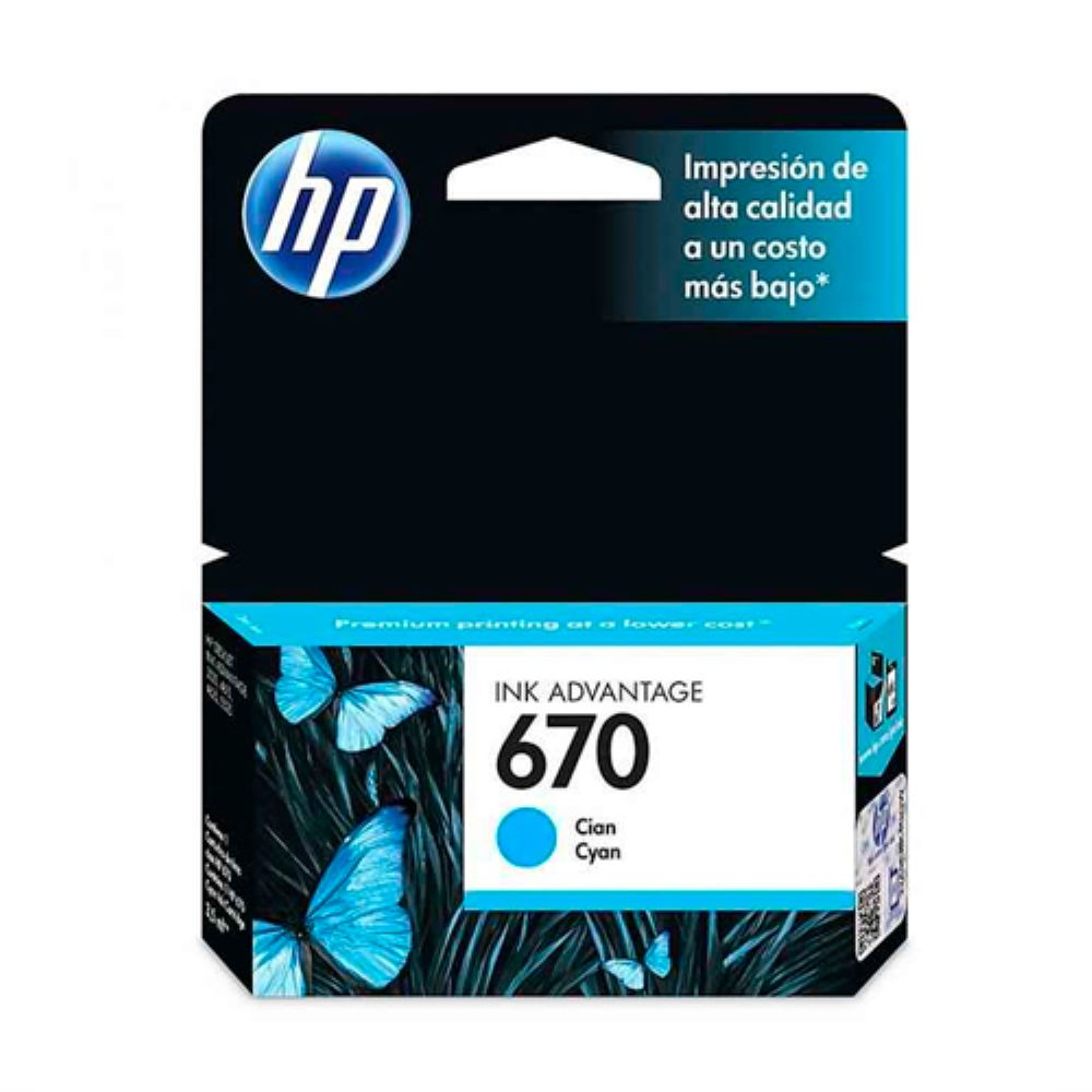 TINTA HP CZ114AL (670) CYAN (300 PAG)