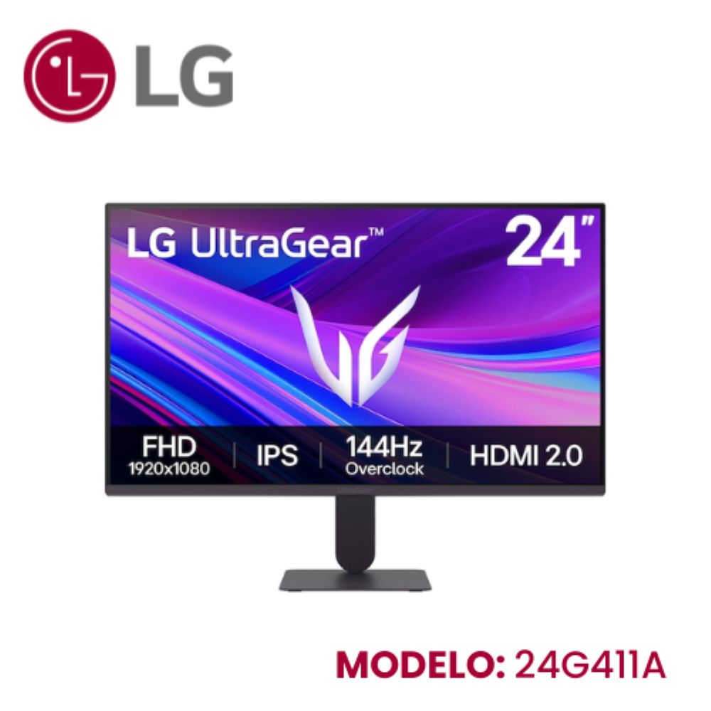 MONITOR LG LED 24 IPS FHD 24G411A-B 144HZ 1MS HDMI