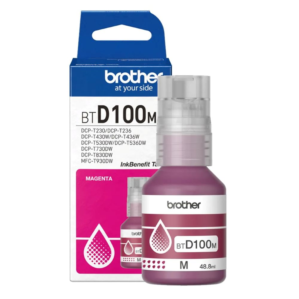 TINTA BROTHER BTD100M MAGENTA DCP-T230/430W/436W