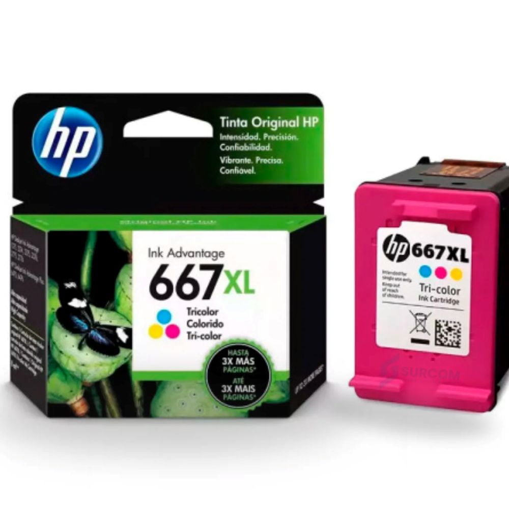 TINTA HP 3YM80AL (667XL) TRICOLOR (DJ 2775 / 4175)