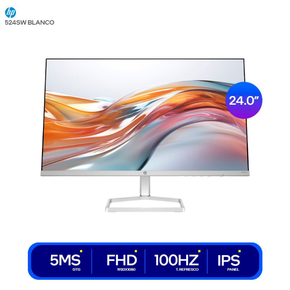 MONITOR HP SERIE 5 94C21AA WHITE 524SW 23,8"" 100HZ