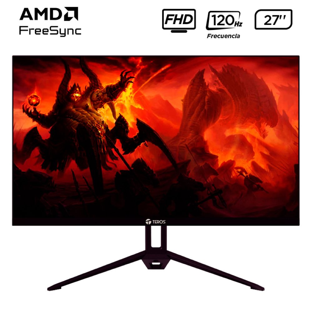 Monitor plano TEROS TE-2713S, 27"" FHD IPS, HDMI, DP