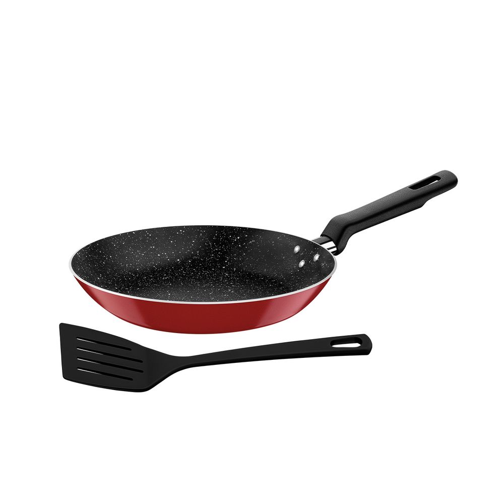 Sartén Roch-Loreto 22 cm Rojo con Espátula Tramontina-75145859