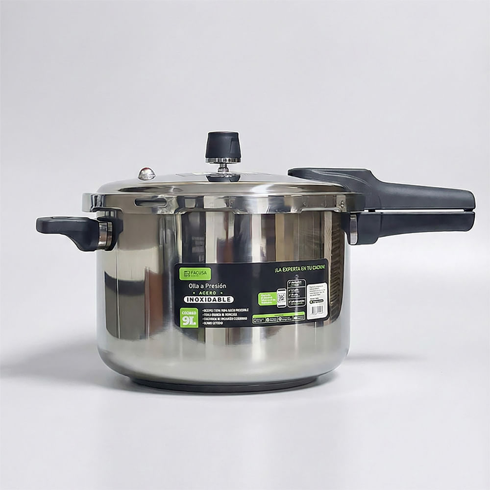 Olla a Presión Facusa 9 L de Acero Inoxidable