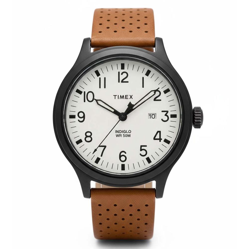 Reloj Hombre TIMEX Express Analogico Indiglo Correa Piel 12846863