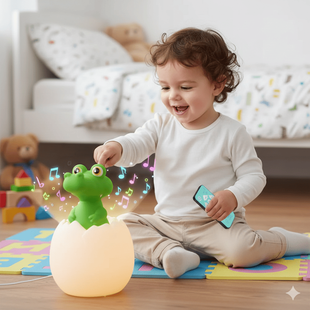 Lámpara de Dinosaurios Led Recargable 130 canciones CROCODILE