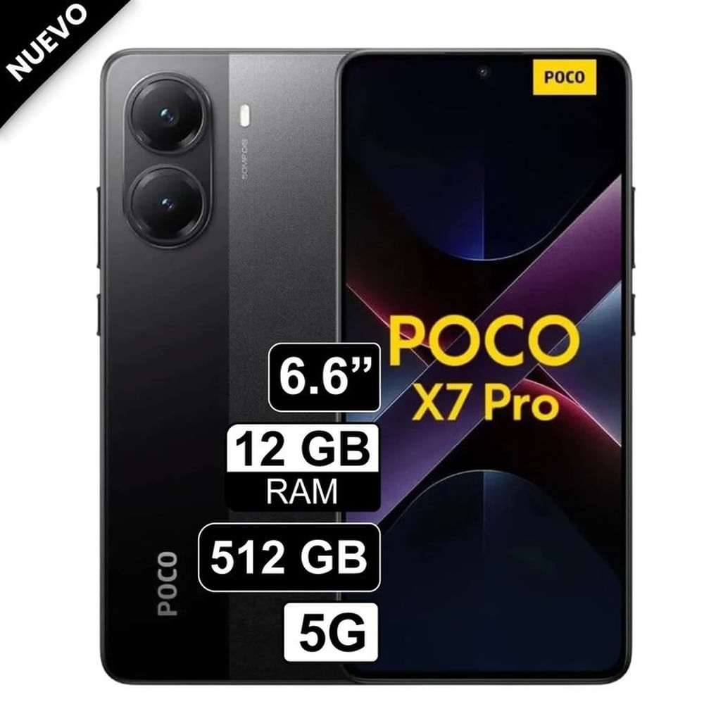 Celular Xiaomi Poco X7 Pro Dual SIM 5G 512GB 12GB RAM 50mpx Negro