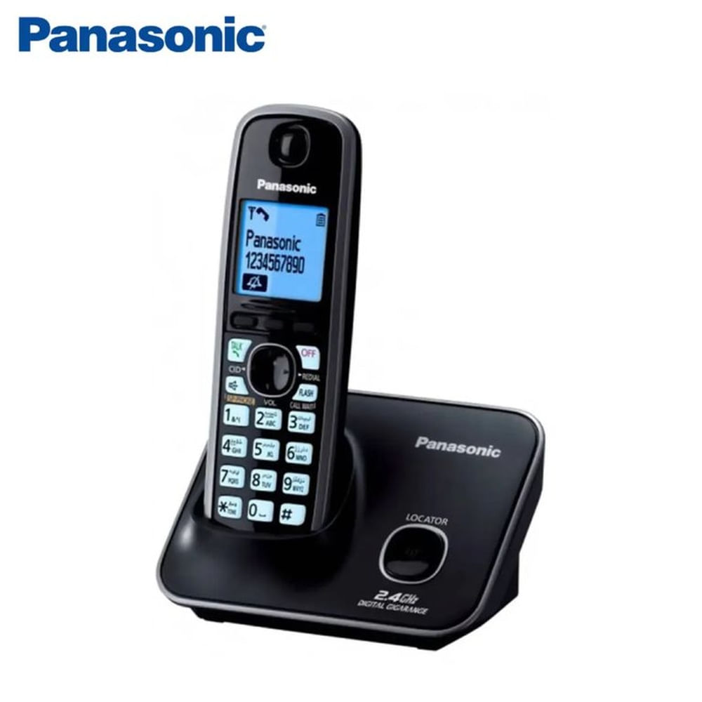 TELÉFONO FIJO PANASONIC INALÁMBRICO NEGRO KX-TG3711LCB