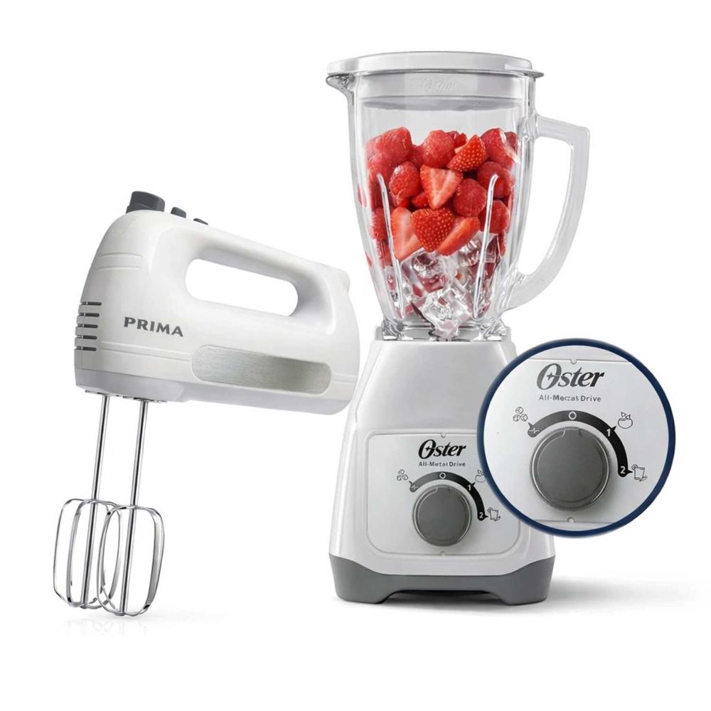 COMBO LICUADORA OSTER BLSTKAG WRD - BATIDORA PRIMA HM9105E GSB