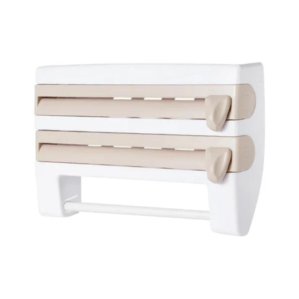 Dispensador 4 en 1 Organizador de Papel Toalla Aluminio Film