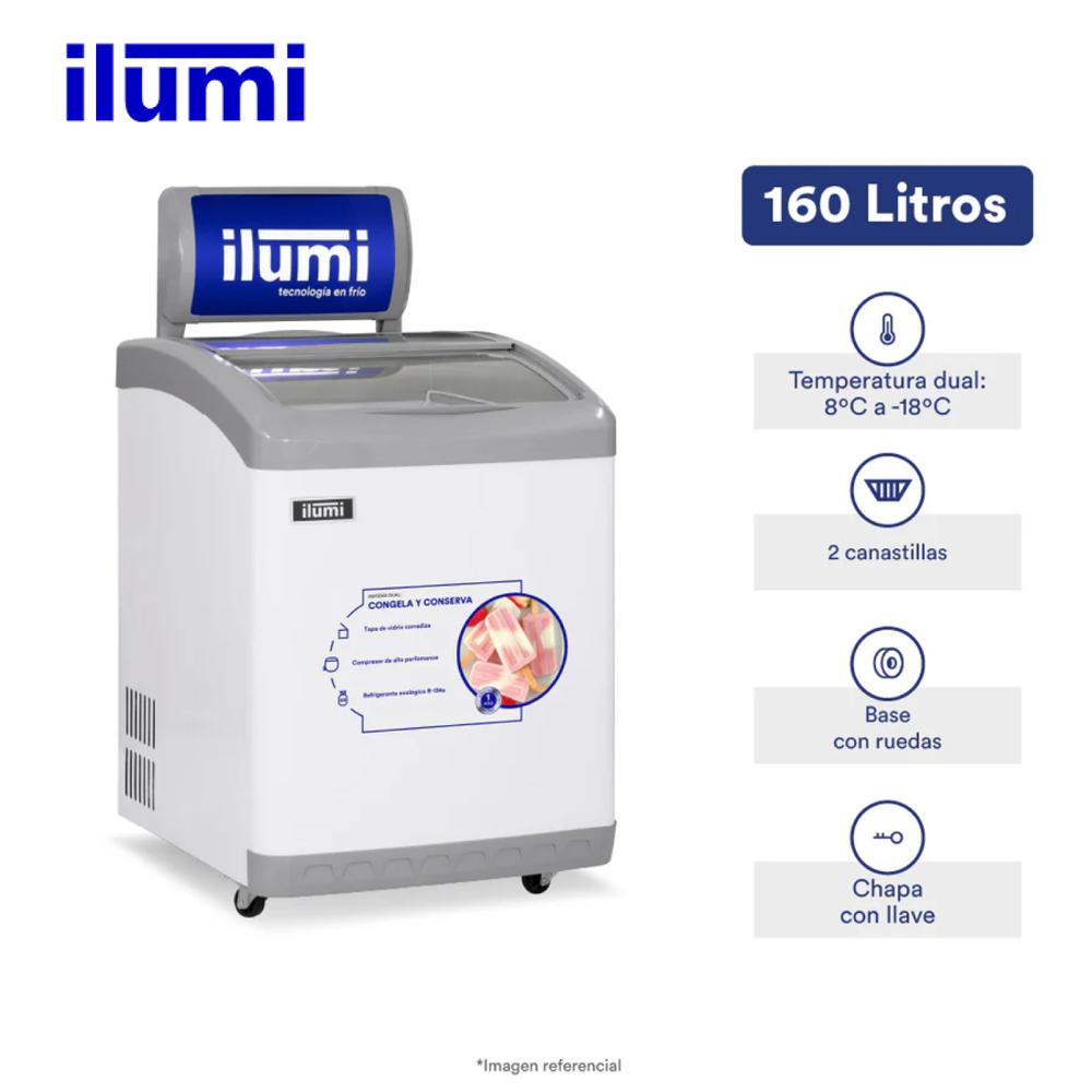 TF-1600 - Congelador Horizontal 160Lt Blanco Ilumi