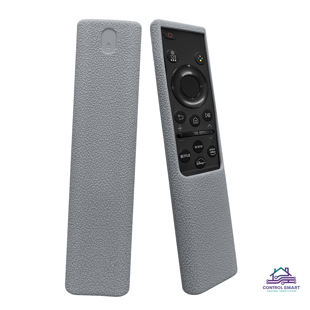 Funda Protector Para Control Samsung Qled Planito  Plomo
