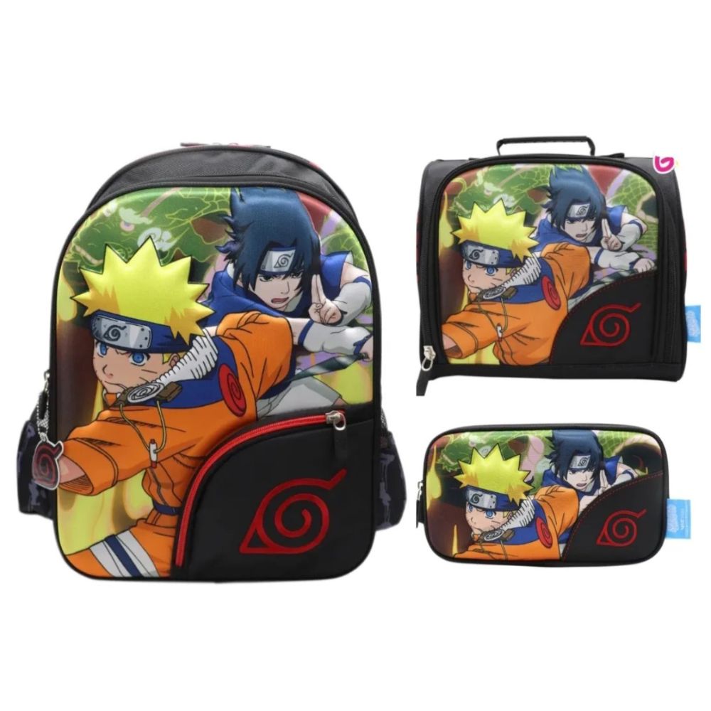 Pack Mochila Naruto Oficio Lonchera Cartuchera