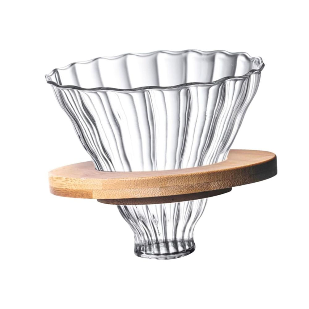 Embudo para cafetera de vidrio de borosilicato