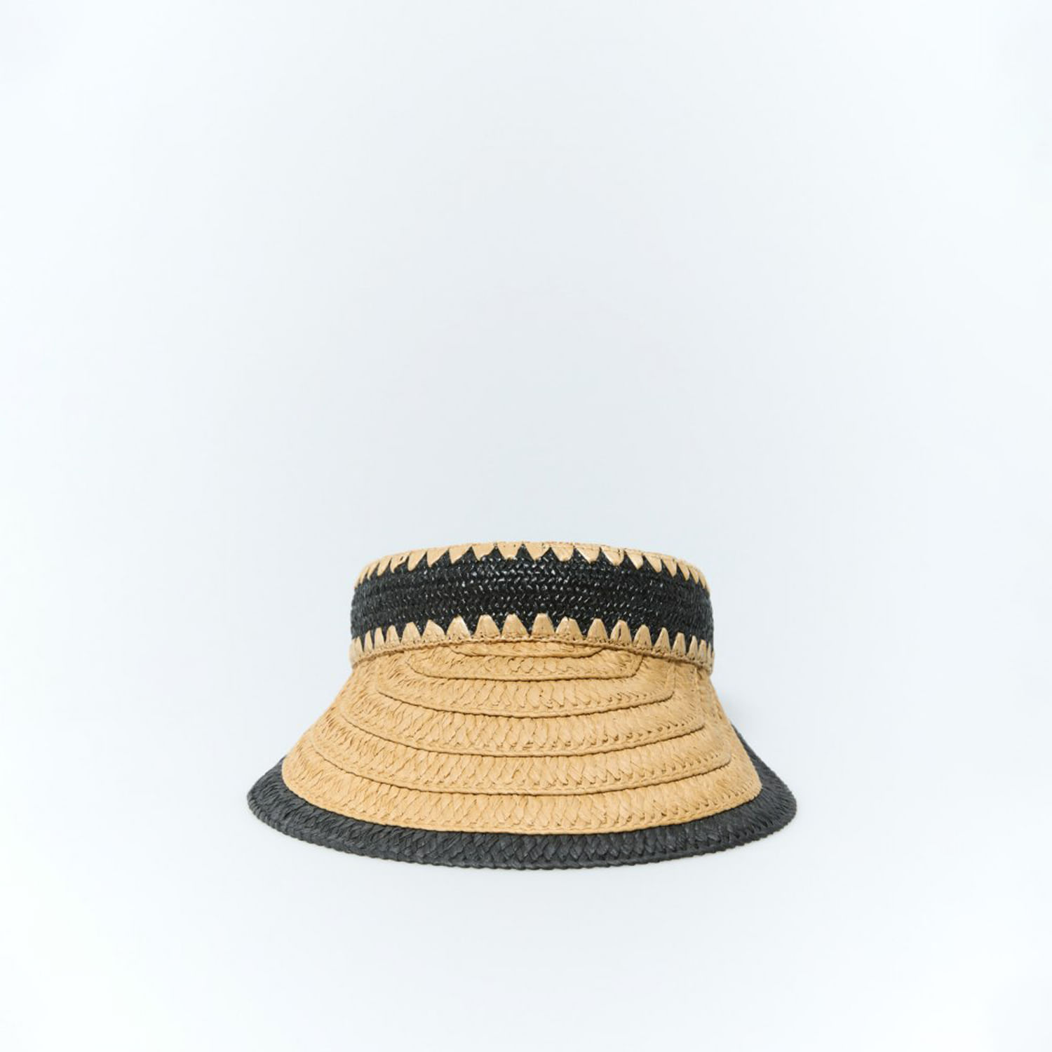 Visera Mujer Sfera Combinada Pespunte Negro