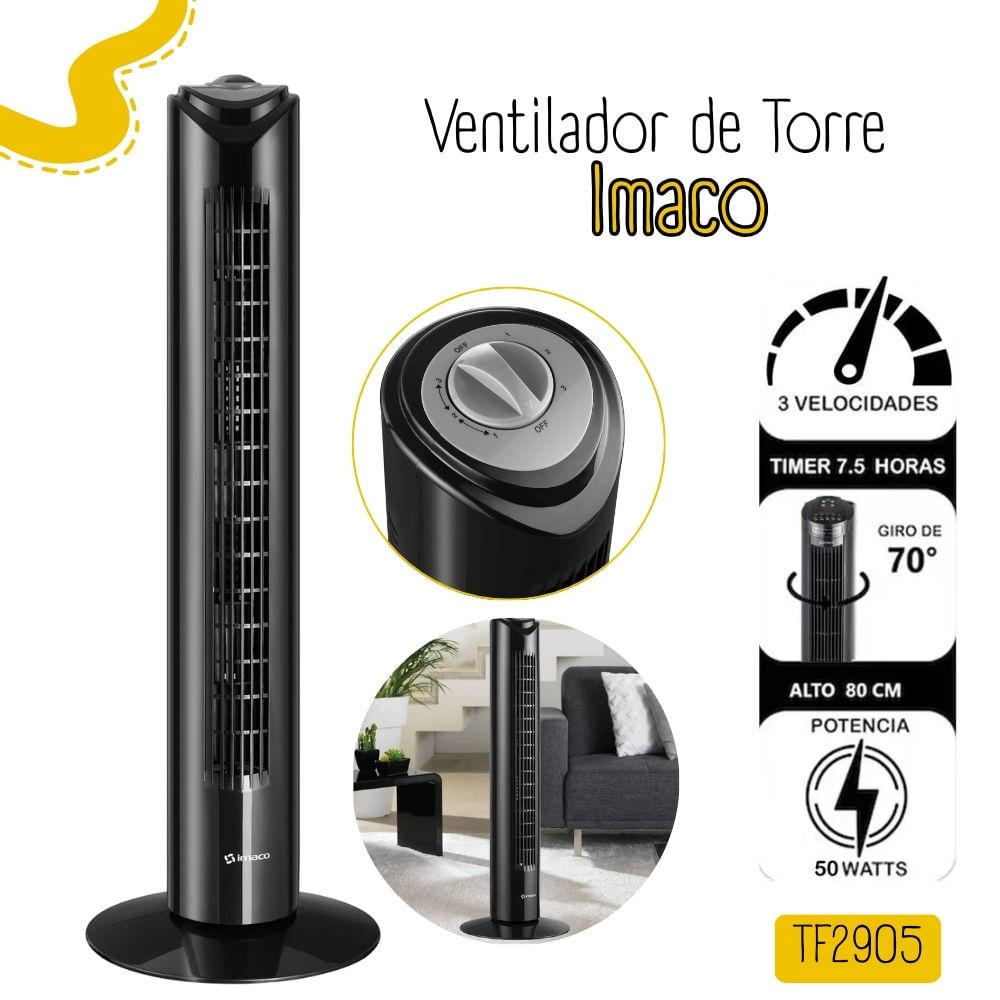Ventilador Imaco de Torre TF2905 50watts Ventilador Imaco de Torre TF2905 50watts