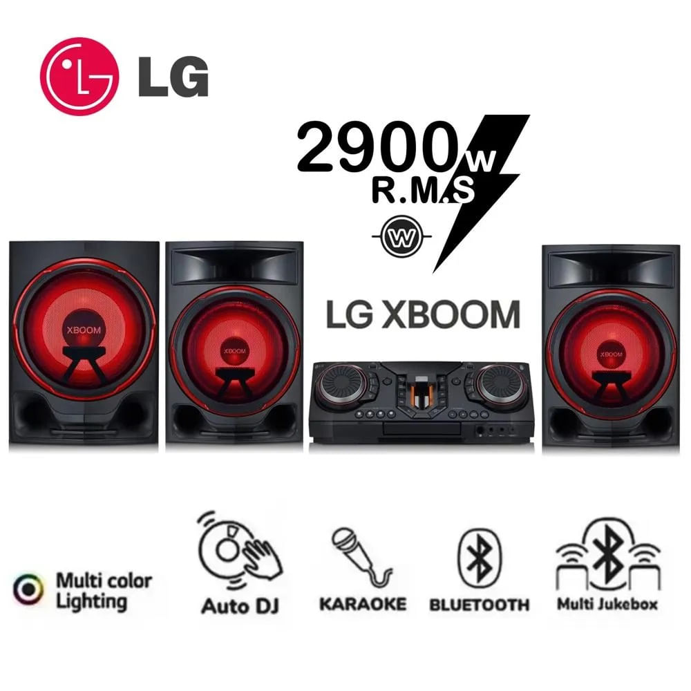 MINICOMPONENTE LG XBOOM CL88 2900W BLUETOOH KARAOKE PARTY LINK