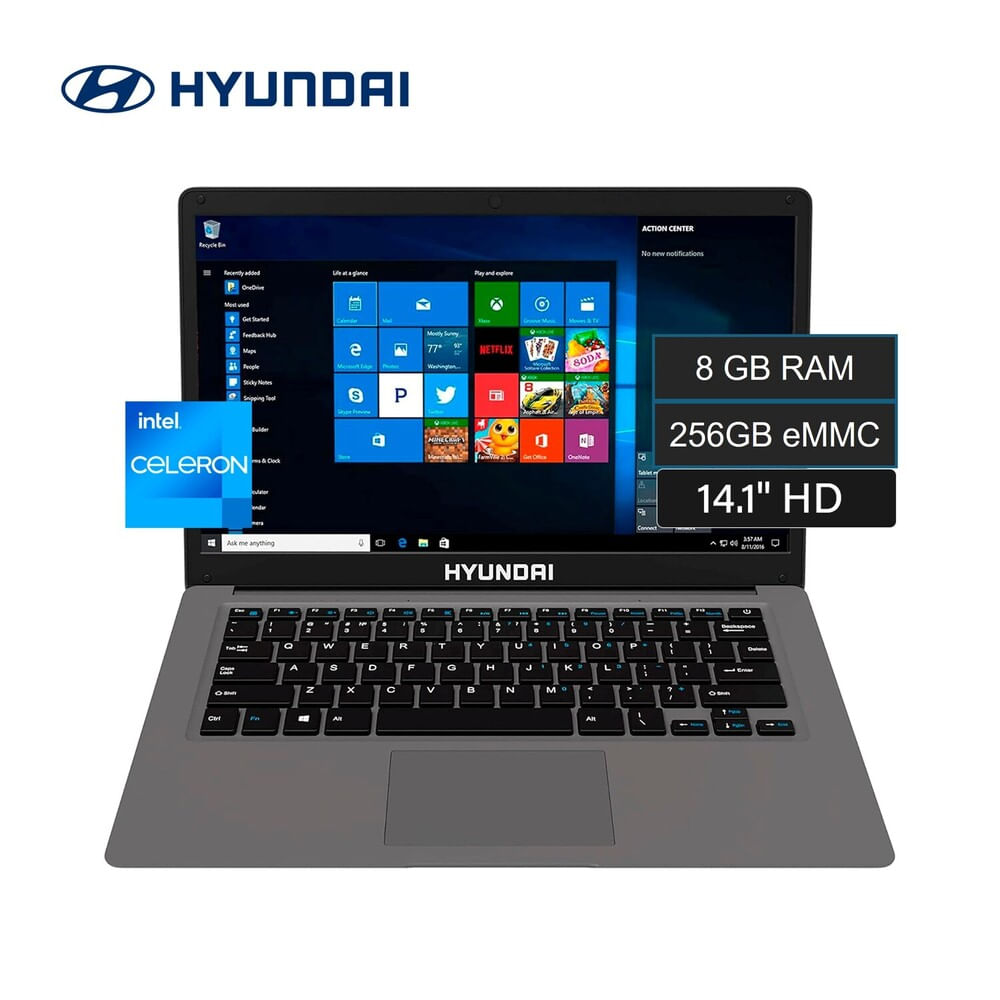 Laptop Hyundai 141 Intel Celeron N4020 RAM 8GB 256GB Hybook
