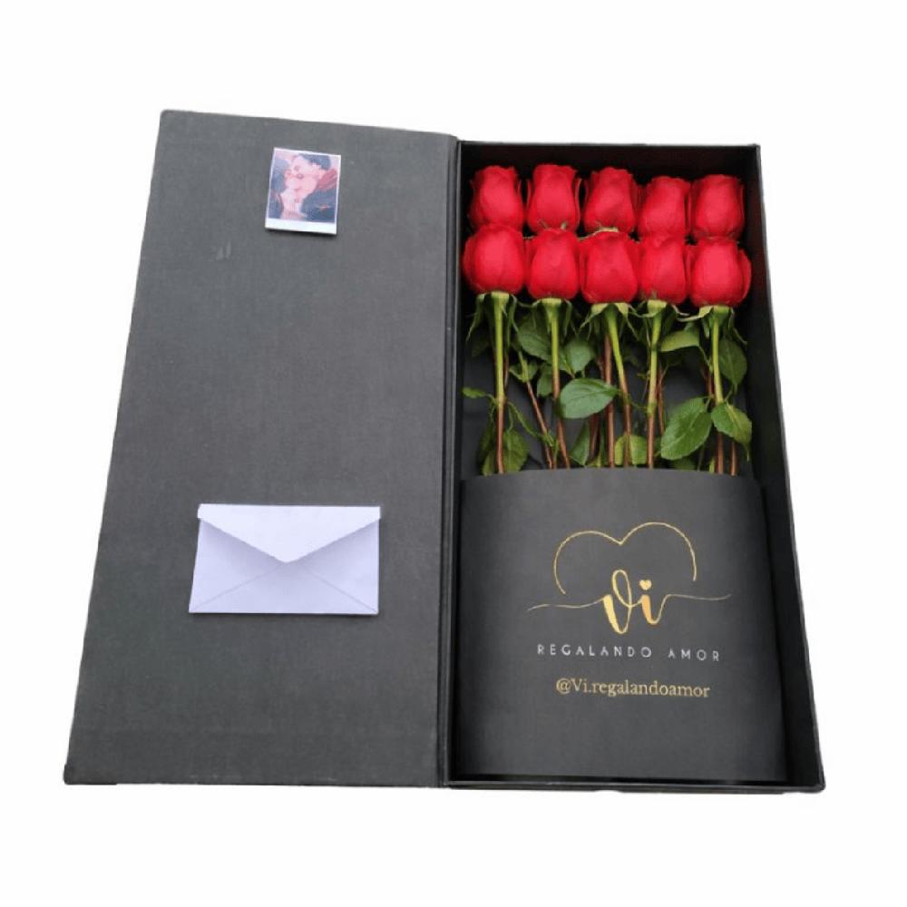 Box Imperial de 10 Rosas Rojas