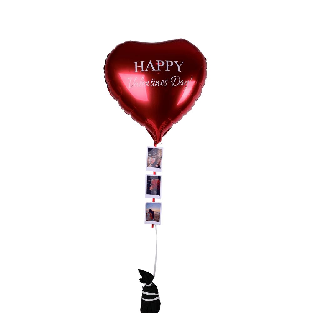 Globo Helio Corazón Happy Valentines -3 Fotos