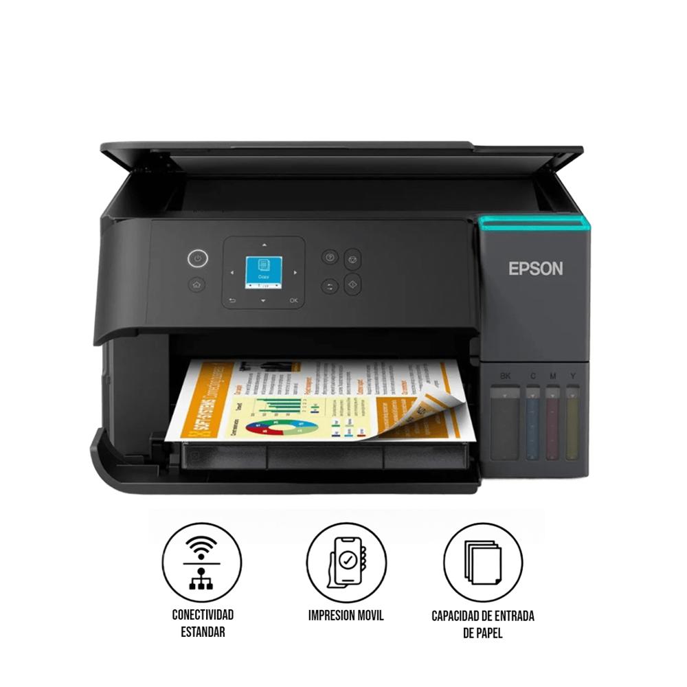 Impresora Epson EcoTank L4360 WiFi Dúplex 3en1 Negra