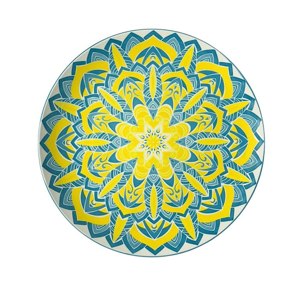 Plato de Entrada o Postre Mandala Aurora - 6 unidades