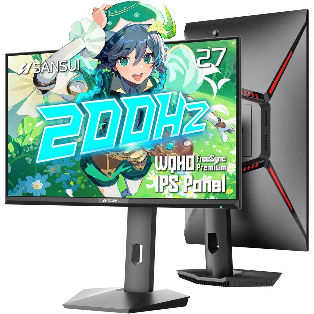 Sansui 27"" WQHD 200 Hz 1 ms IPS FreeSync HDR DCI-P3 VESA