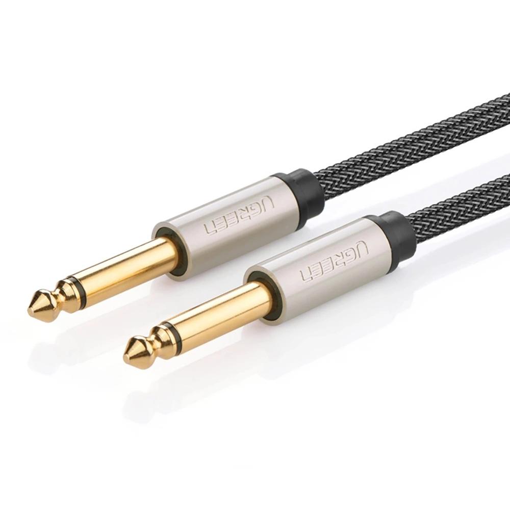 Cable de Audio TS 6.35mm Jack 3m Trenzado Nailon Ugreen AV128 - 10639 Cable de Audio TS 6.35mm Jack 3m Trenzado Nailon Ugreen AV128 - 10639