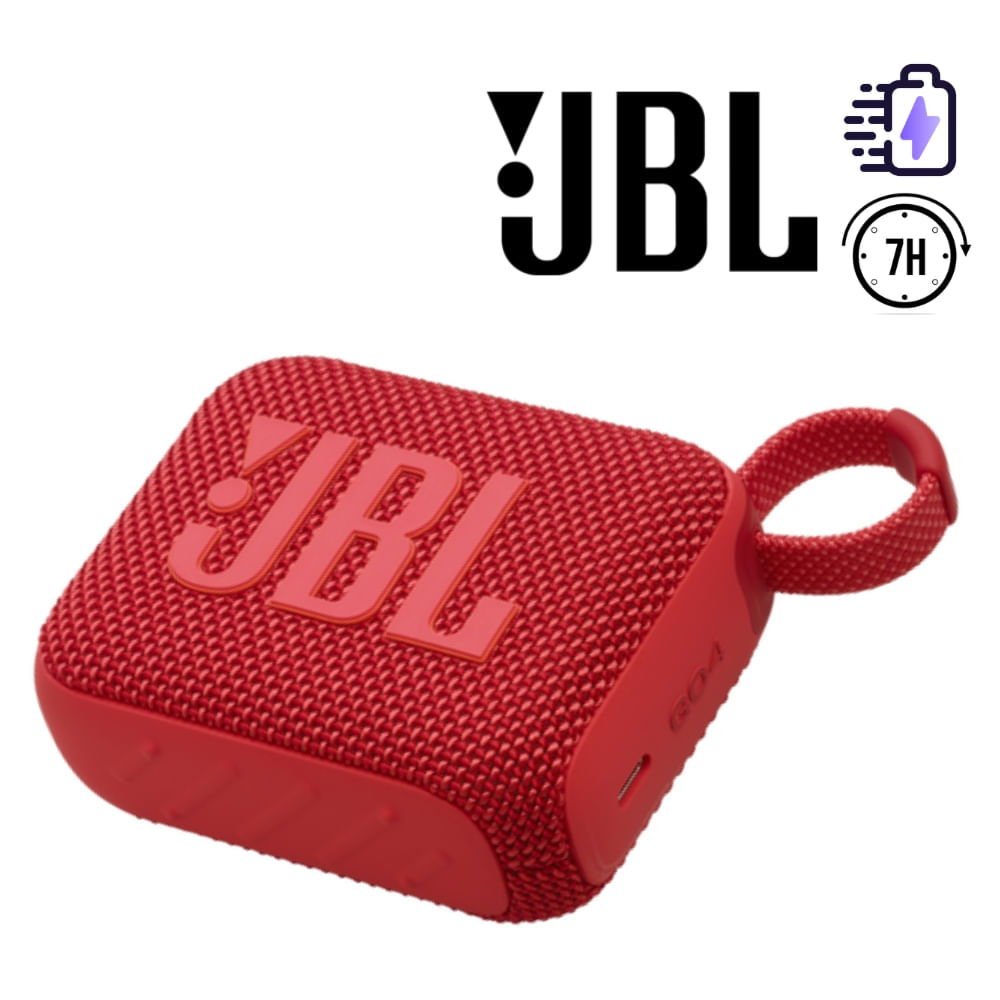 PARLANTE PÓRTATIL INALAMBRICO JBL COLOR ROJO MOD GO4