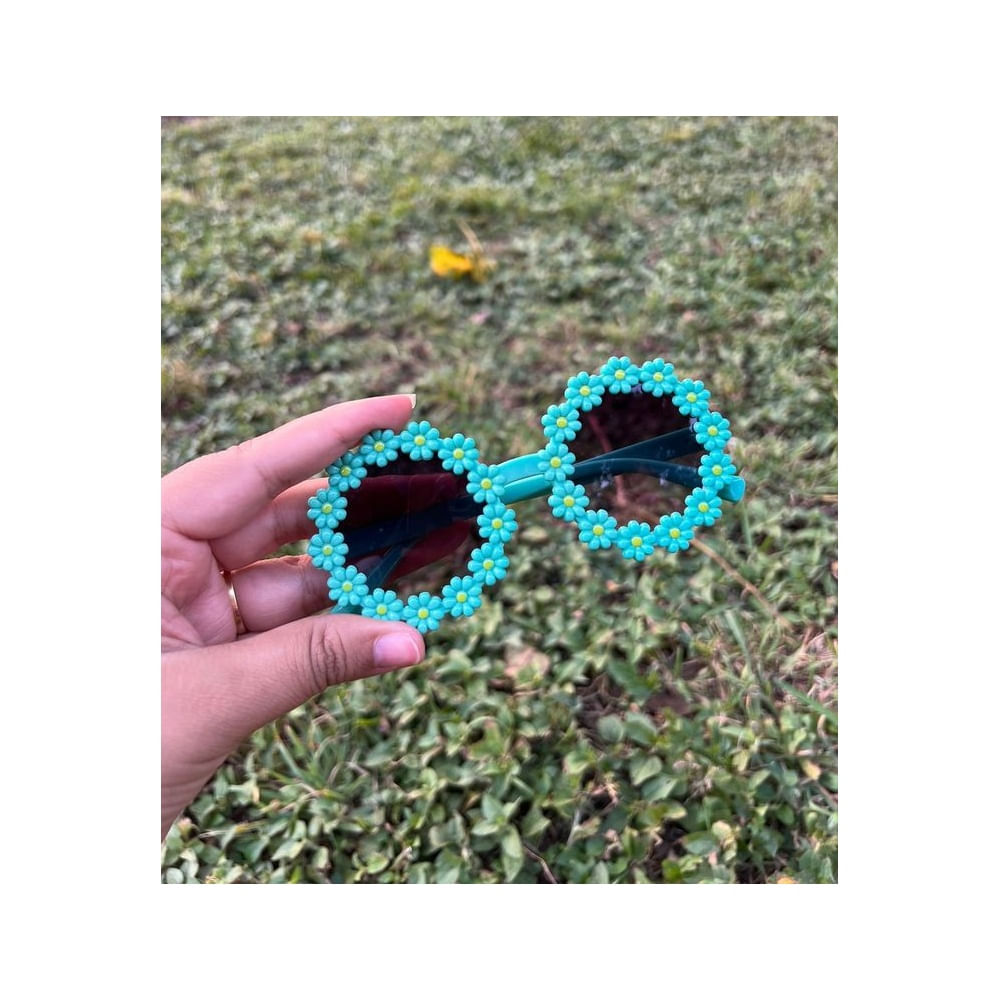 Lentes de sol niña con diseño de flores y protección UV400