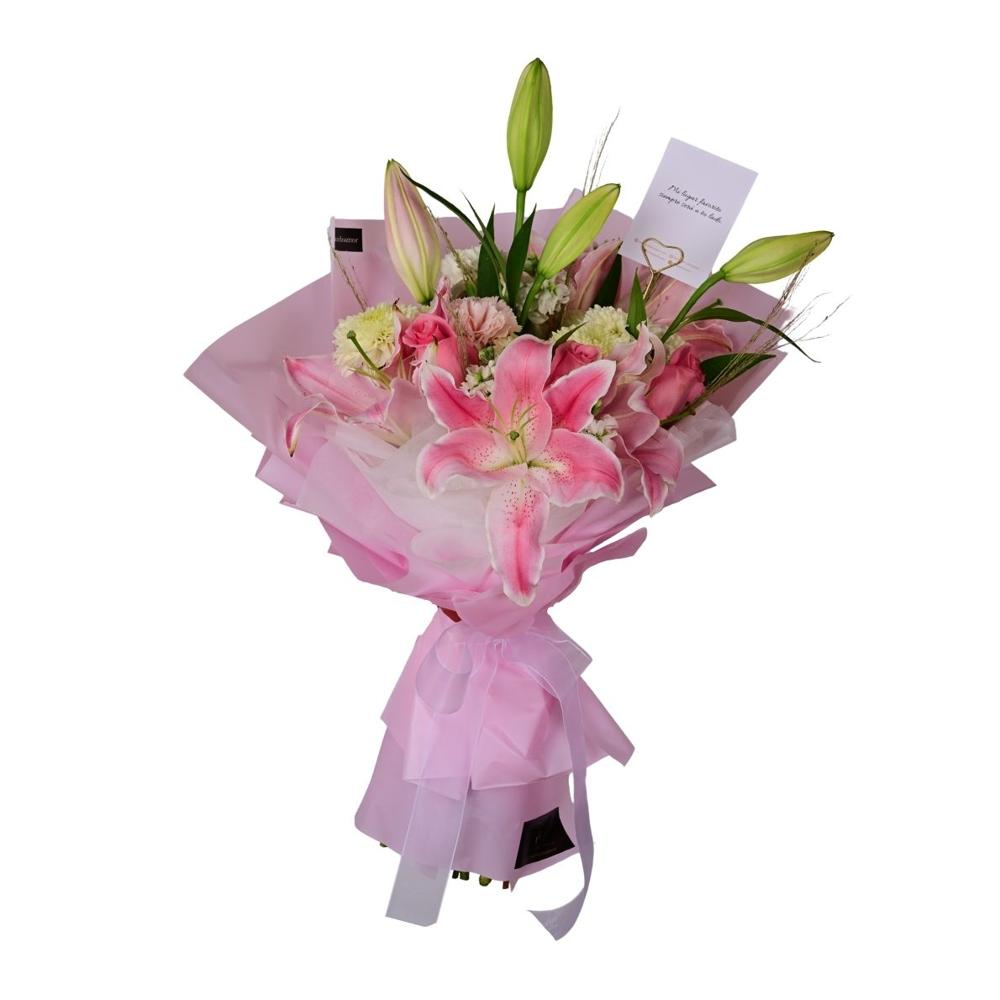 Ramo Celine - lirios - San valentin