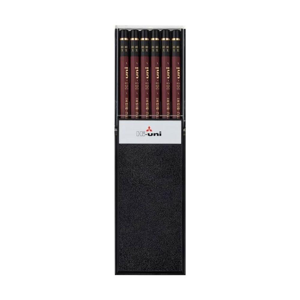 Lápiz de Grafito HI-UNI HB Estuche x12