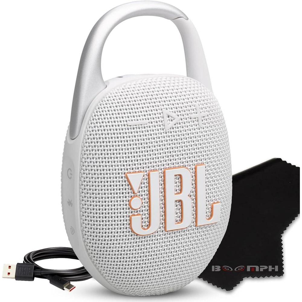 Bocina JBL Clip 5 Blanco 12 Horas Reproducción
