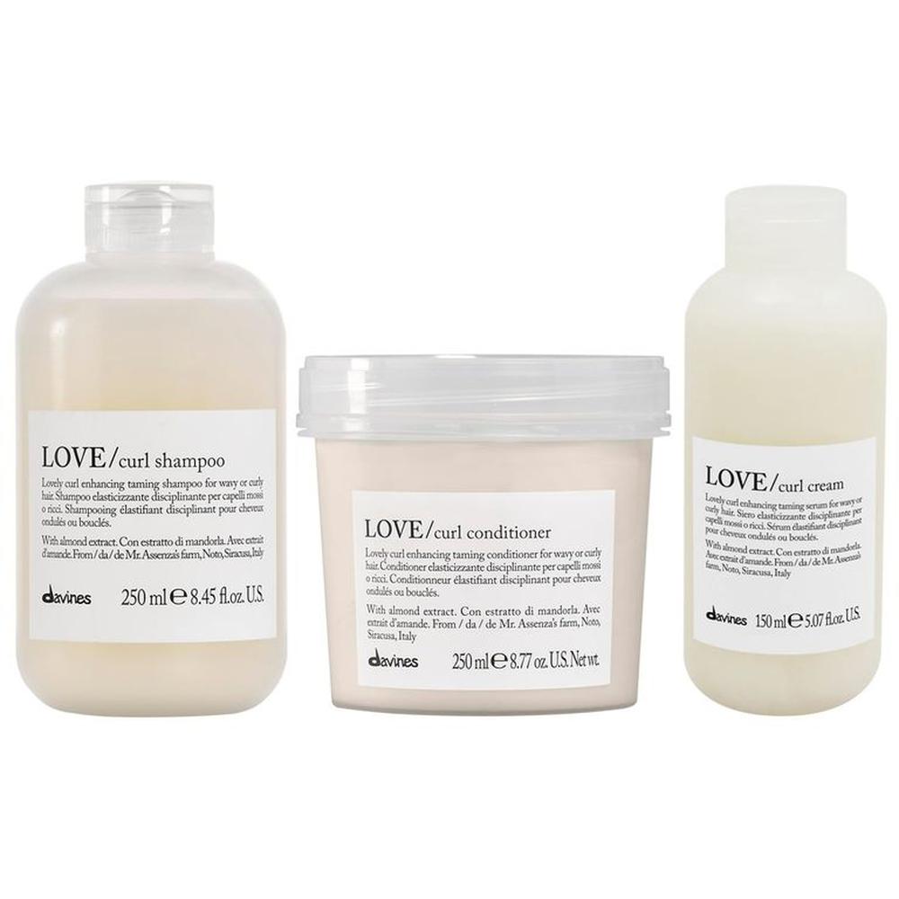 Shampoo Elastizante 250ml + Acondicionador + Crema Davines Love Curl Shampoo Elastizante 250ml + Acondicionador + Crema Davines Love Curl