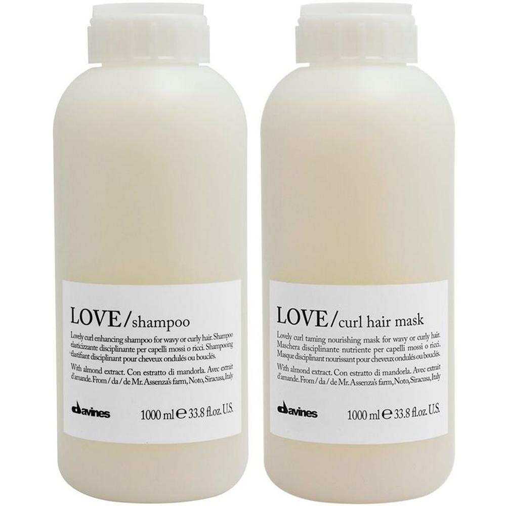Shampoo Elastizante 1000ml + Mascarilla Davines Love Curl Shampoo Elastizante 1000ml + Mascarilla Davines Love Curl