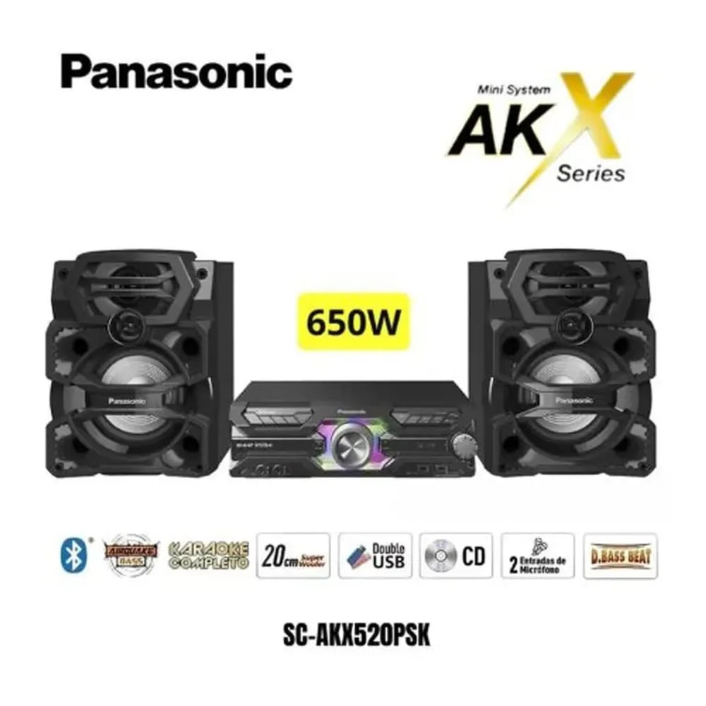Minicomponente Panasonic SC-AKX520PSK 650W