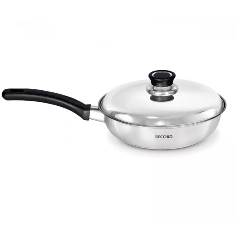 Sartén Inoxset Acero Inoxidable Tapa Acero N°22