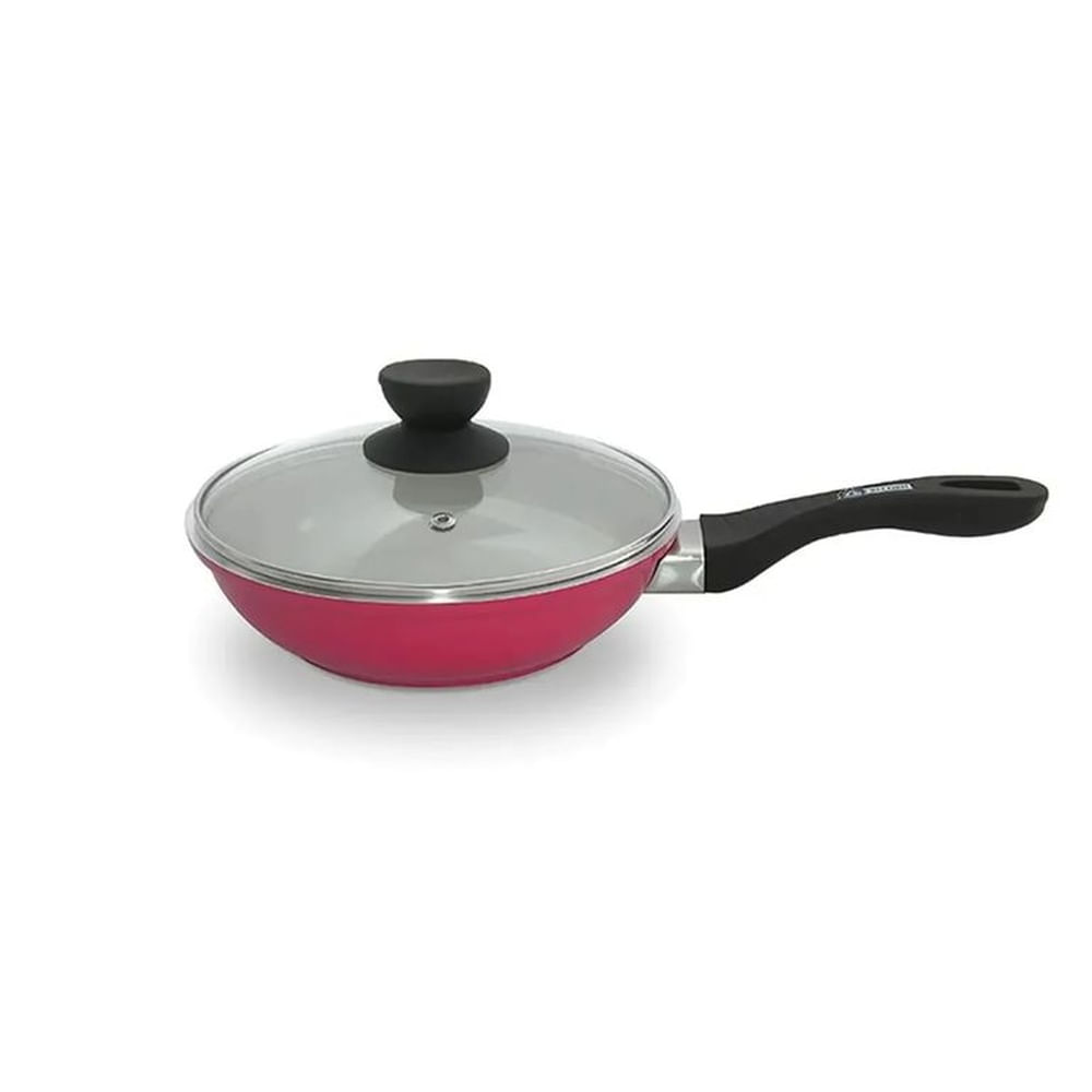Sartén Cerámica con tapa de vidrio N°26