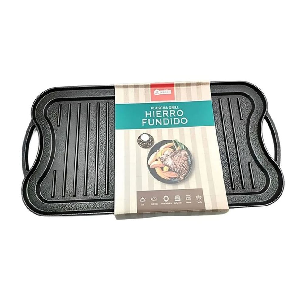 Plancha Grill RECORD Hierro Fundido 51x25 cm