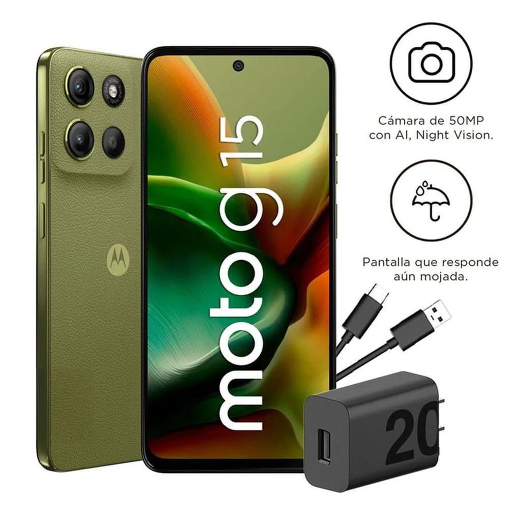 Moto G15 4GB+256GB - Verde