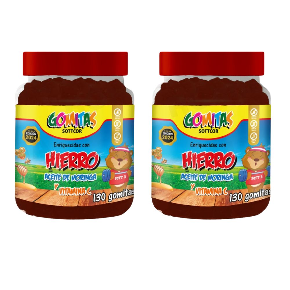 PACK 2 GOMITAS HIERRO NIÑOS 260 UND