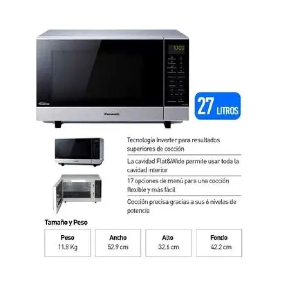 Panasonic Microondas NN-SF564MRPM 27L