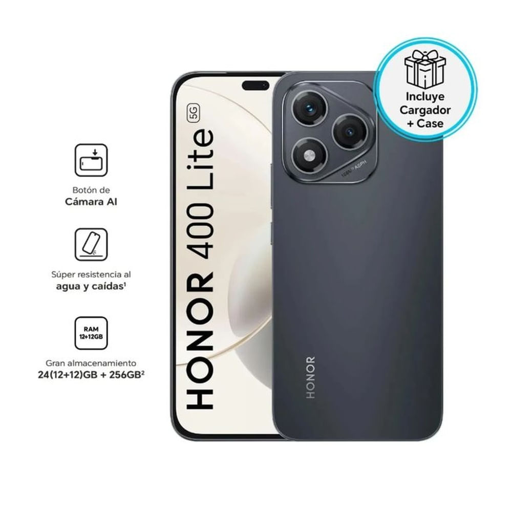 HONOR 400 Lite 12GB+256GB Midnight Black