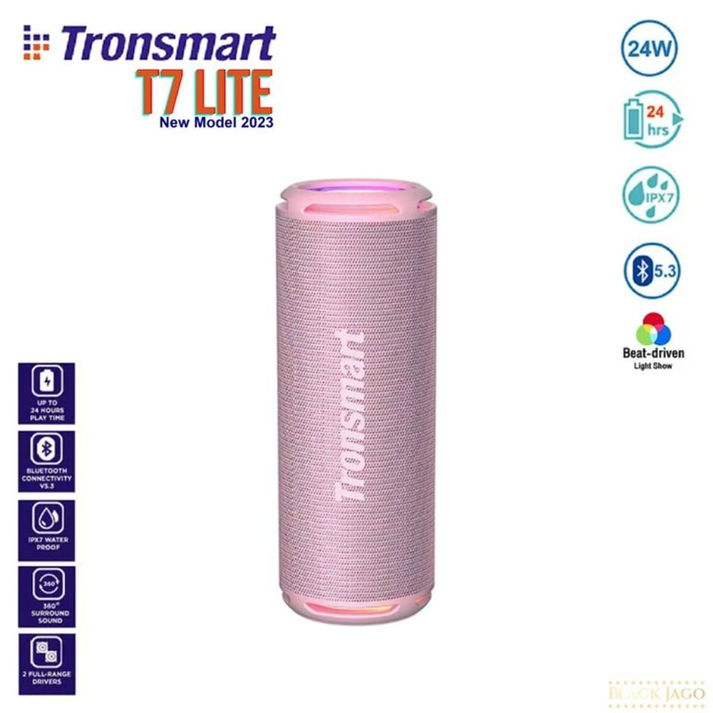 Parlante Bluetooth Tronsmart T7 Lite IPX7 24 Rosado