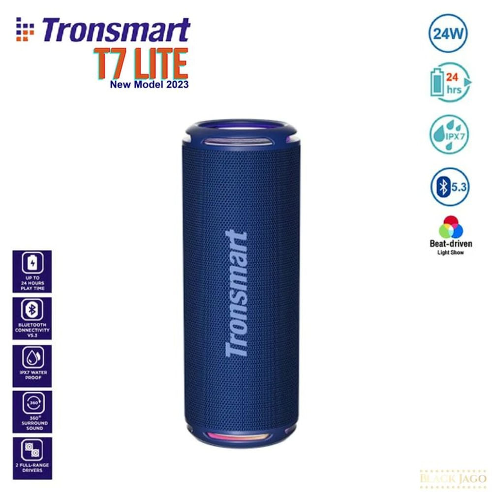 Parlante Bluetooth Tronsmart T7 Lite IPX7 24 Watts Azul
