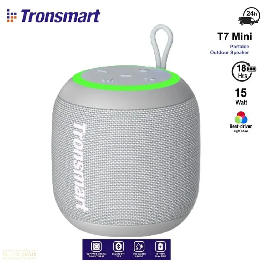 Parlante Tronsmart T7 Mini Portatil Bluetooth Acuatico IPX7 GRIS Parlante Tronsmart T7 Mini Portatil Bluetooth Acuatico IPX7 GRIS