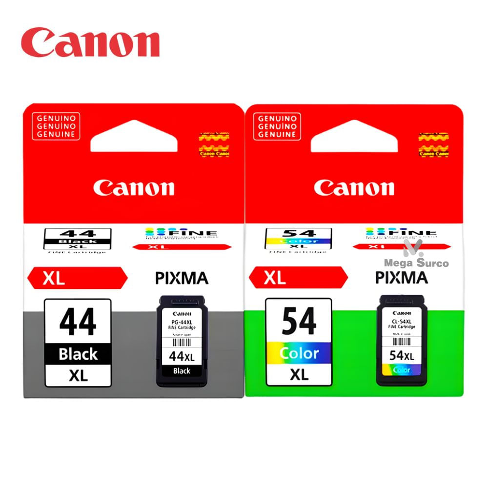 PACK CARTUCHO CANON 44XL Y 54XL ORIGINAL